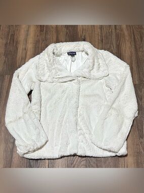 Patagonia Pelage White Birch Full Zip Faux Fur Jacket M Plush Snap